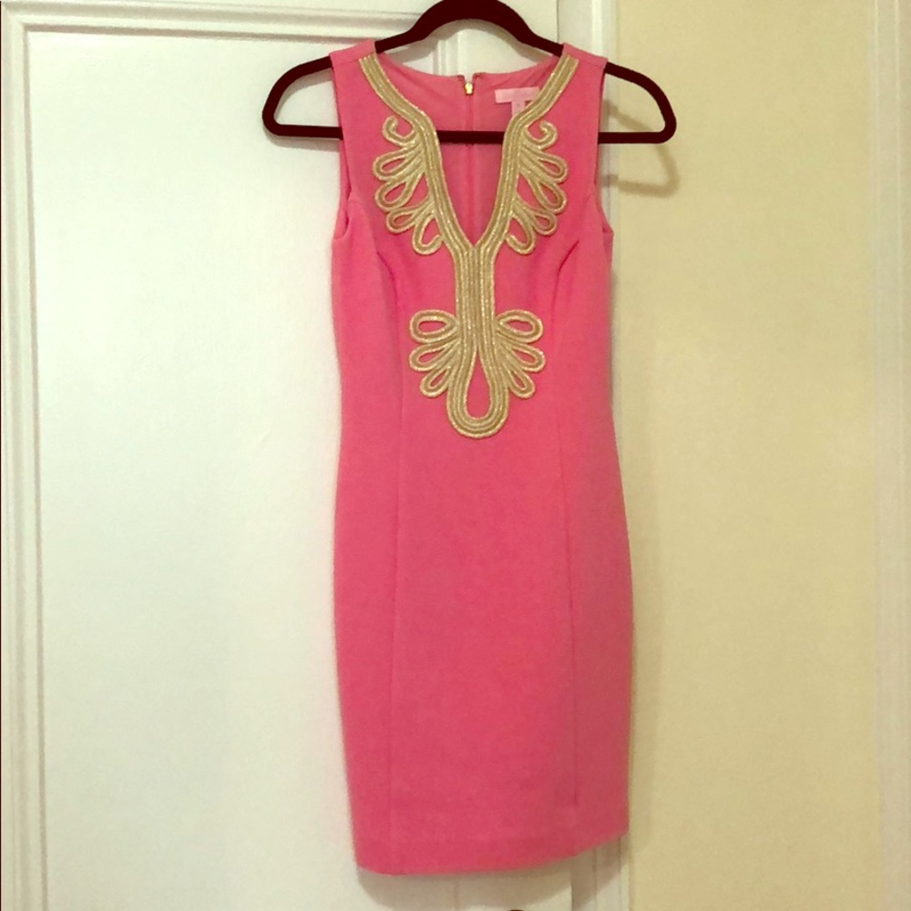 Lilly Pulitzer pink shift dress